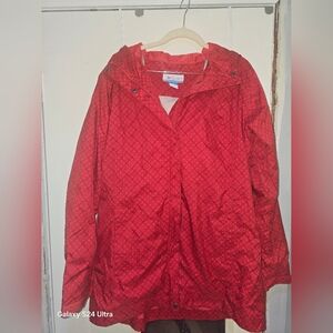 Columbia Women's XL Omni-Tech Rain Jacket * Waterproof * Breathable * Hooded